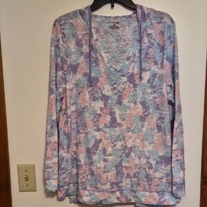 Exertek We omans Lightweight Hooded Pullover Long Sleeve Pastel Colors SZ XL